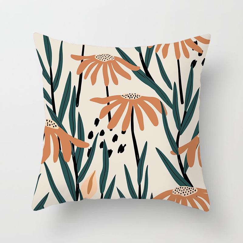 Nordic Simple Abstract Line Drawing Polyester Cushion Cover Decorative Pillowcase Modern Living Room Sofa Pillow