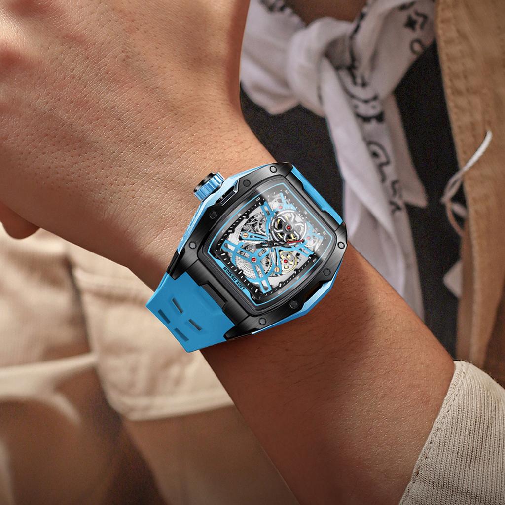 LIGE Men Watches Fashion Creative Mechanical Automatic Watches Luxury 50M Waterproof Luminous Man Watch Business Reloj Hombre