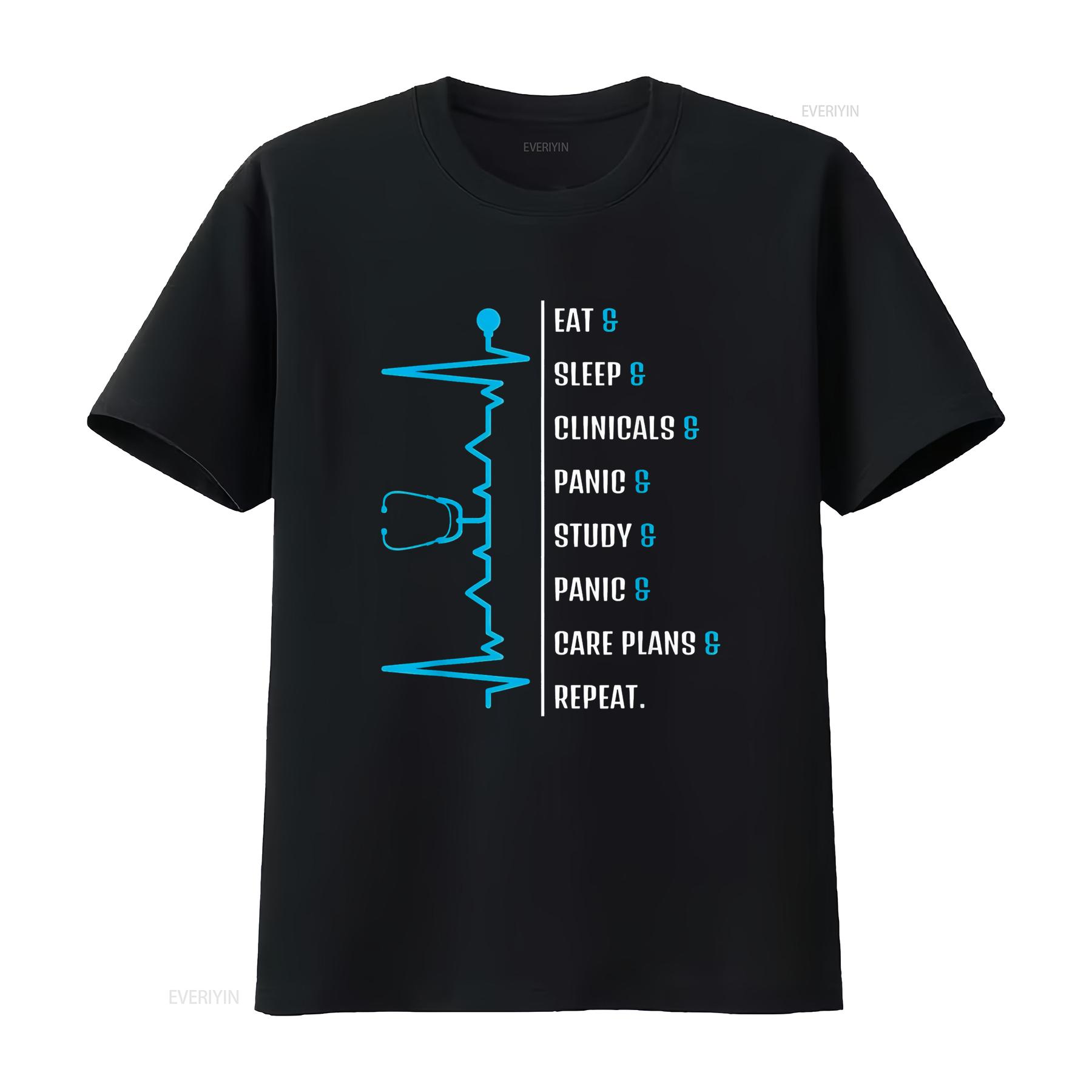 

Funny Nursing Student Nurse Idea T Shirt Black 3X Large vintage Washed designer clothes Stylish homme fashion 4XL