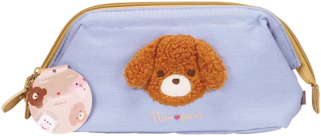 Skater Dog Pouch Small Item Makeup Pouch Pompon's ZGAP1-A, Pouch,