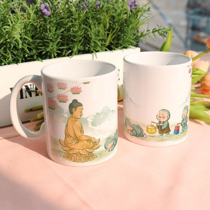 ii359-Design Mug 2p-Boy Monk 3_Buddha Statue (2p)