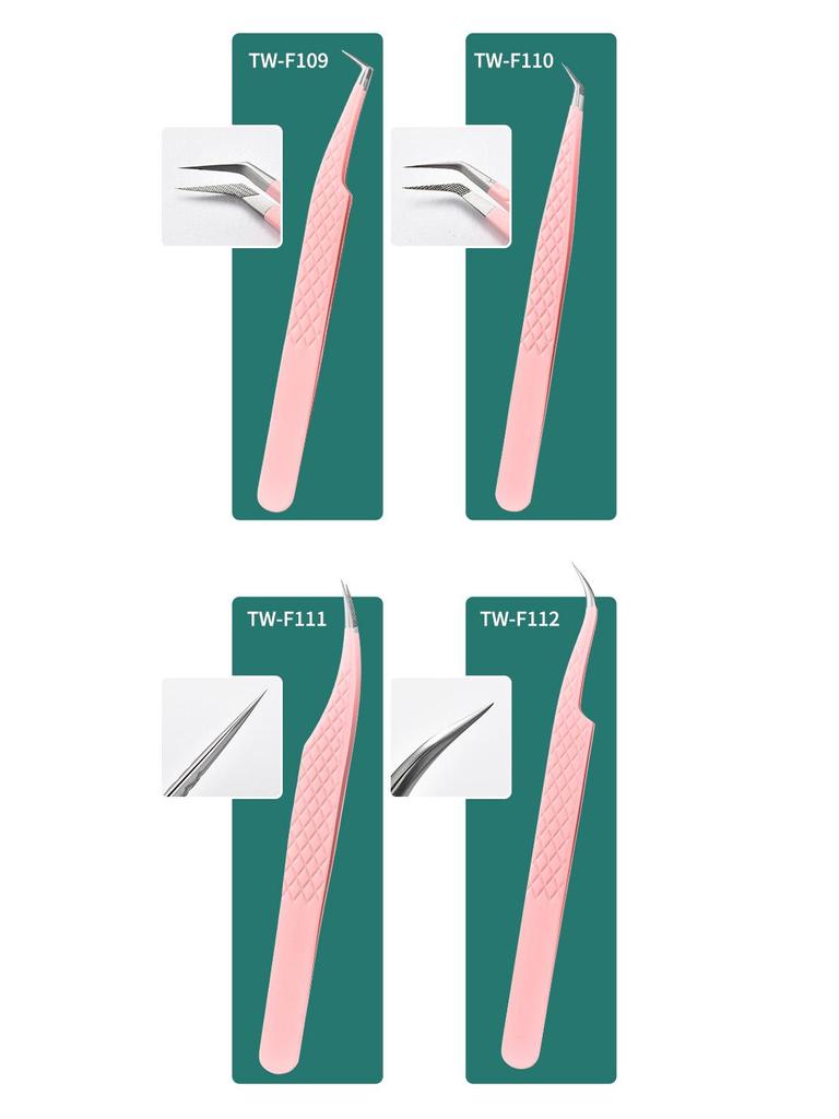 Professional High-Precision Blooming Eyelash Tweezers for Salon Artists