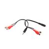 Universal Rca Cable 3.5Mm Jack Stereo Audio Cable To 2Rca Socket Female To Male To Headphone 3.5Mm Adapter For Dvd Amplifier