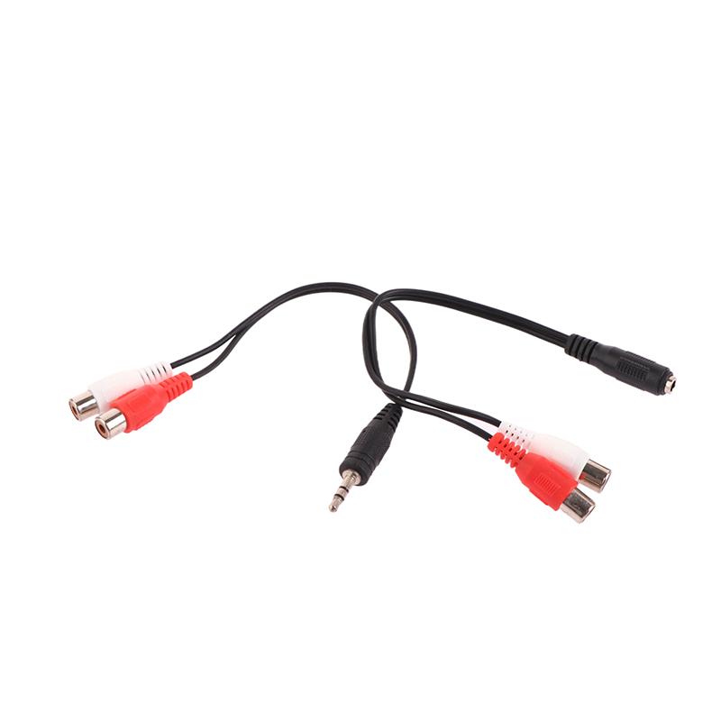 Universal Rca Cable 3.5Mm Jack Stereo Audio Cable To 2Rca Socket Female To Male To Headphone 3.5Mm Adapter For Dvd Amplifier