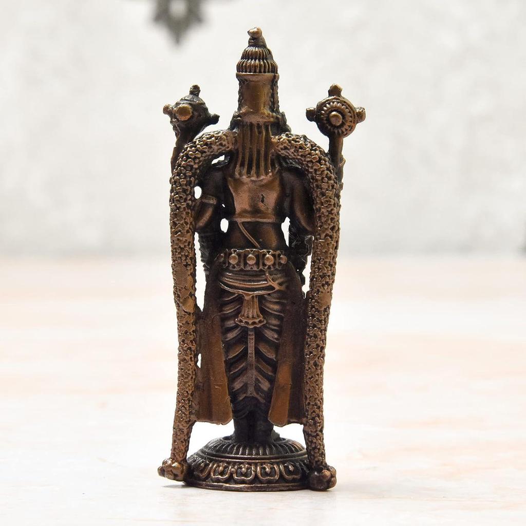 Handmade Copper Balaji Idol – Patina Antique Finish,