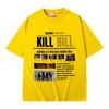 Hot Quentin Tarantino Classic Action Movie Kill Bill T Shirts Summer Men Women Fashion Casual Tshirt Male Vintage Streetwear