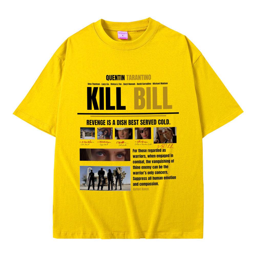 Hot Quentin Tarantino Classic Action Movie Kill Bill T Shirts Summer Men Women Fashion Casual Tshirt Male Vintage Streetwear