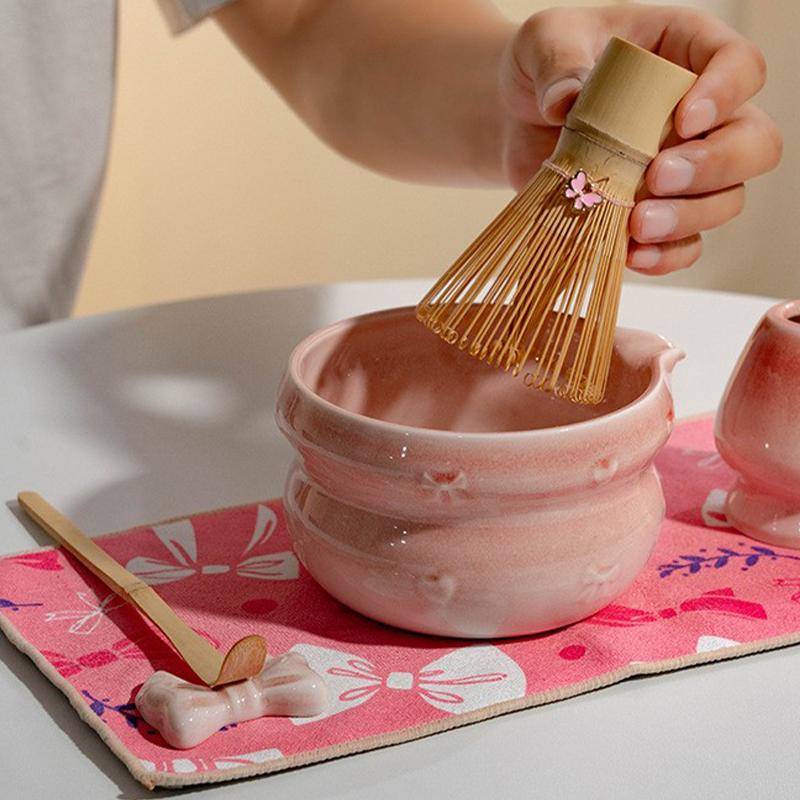 Vysoce hodnotná sada matcha čaje Keramika s vypálenou glazurou Baibenli Šlehačka na čaj Japonská sada matcha