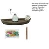 Ghost Ship Backflow Incense Burner Spooky Incense Holder Reflux Aromatherapy Statue Halloween Themed Home Ornament