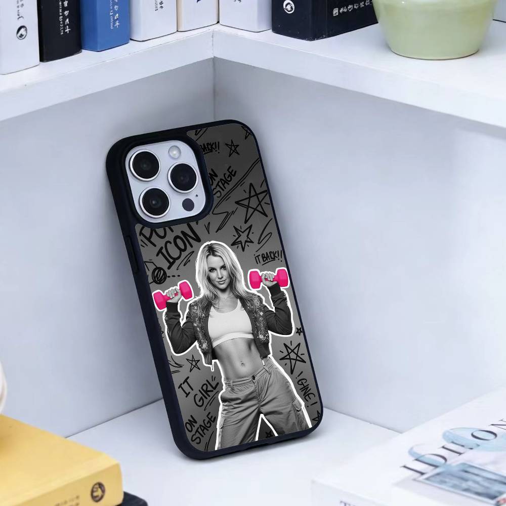 J-Singer B-Britney Spears Phone Case For iPhone 17,16,15,14,13,Pro,Max,Plus,Magnetic For Magsafe Wireless Charging