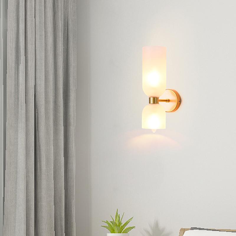 Modern Simple Colored Glass Wall Light Nordic Originality Corridor Corridor Bedside Board Room Decoration Wall Light LED Luster