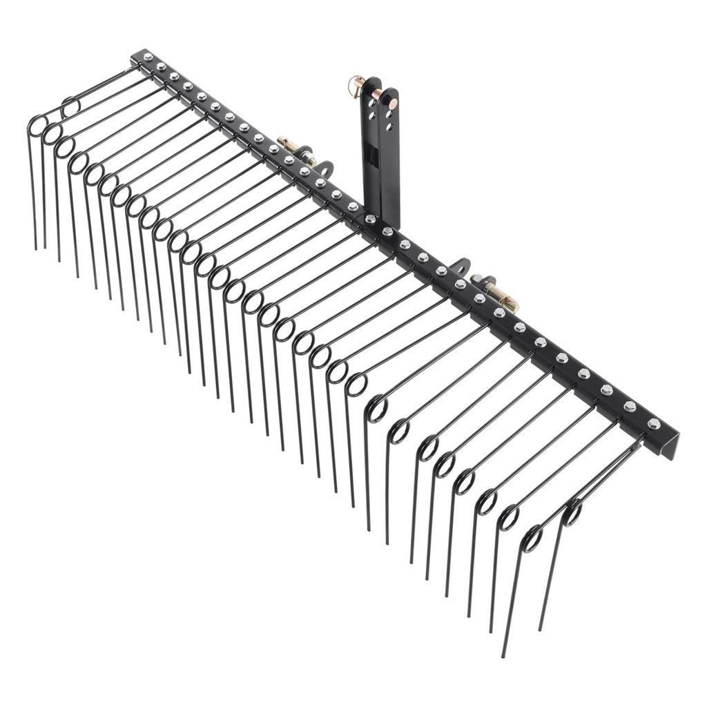 Tow Behind Landscape Rake 72" Lawn Dethatcher Rake with 32 Steel Tines