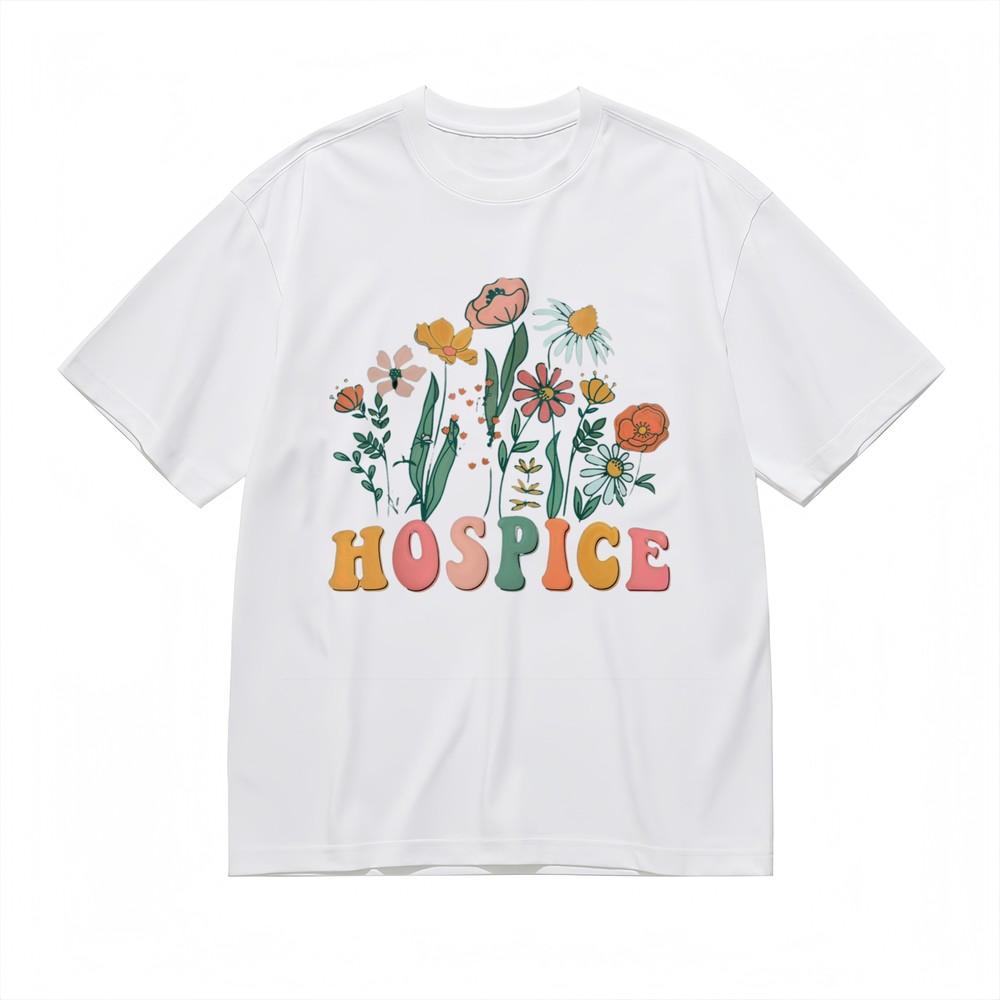 

Women s Blossom Typography Tee Graphic Unisex Black 100% Cotton Summer T-shirt 4XL