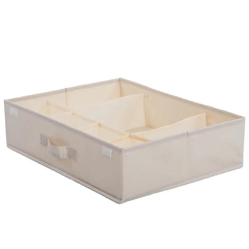 Underwear Socks Sorting Storage Box Home Use Fabric Divided Organizer Drawer Separator Box for Underwear And Underpants