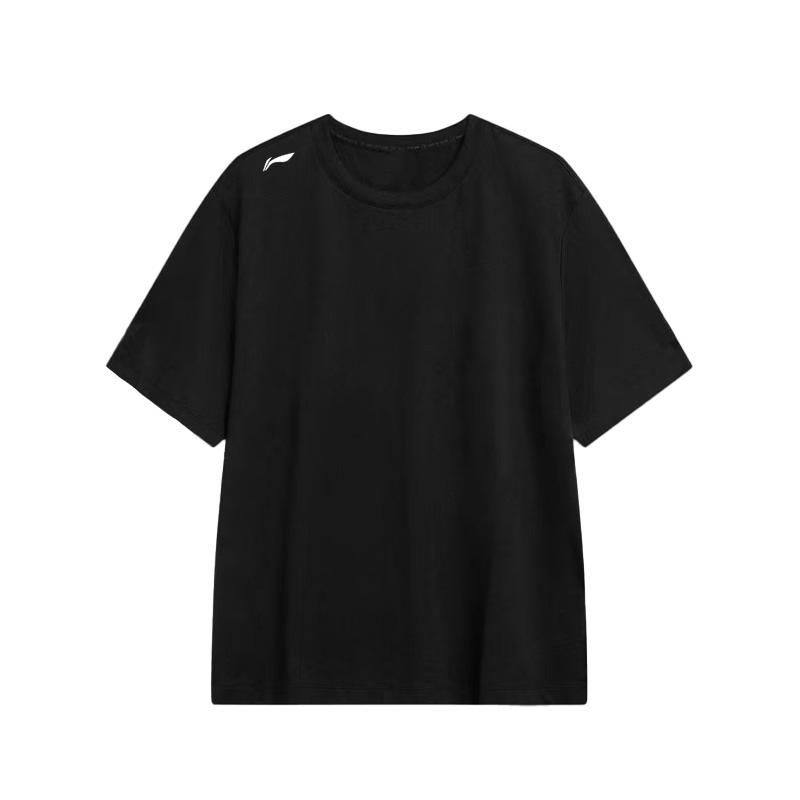 

Li Ning Классический логотип Круглый вырез Прохладная Легкая Уличная Бег Велоспорт Фитнес Повседневная Футболка с коротким рукавом Унисекс Футболка ATSK438-1 M