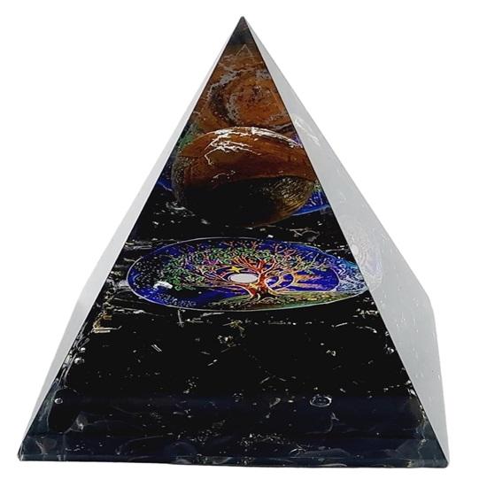 Black Tourmaline Crystal Pyramid Stone for Home Feng Shui Items for Luck Reiki Healing Chakra