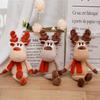 Christmas Reindeer Plush Toy With Pp Cotton Fill For Kids Holiday Decor Gift