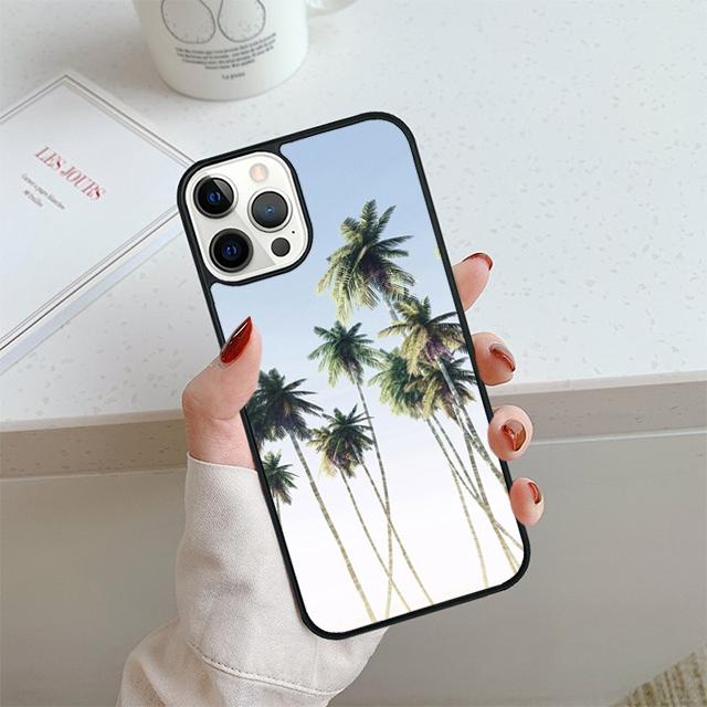 Tropical Summer palm trees Phone Case For Apple Pro Max 6S Plus For iPhone 17 Air 13 12 14 15 16  Cover Coque