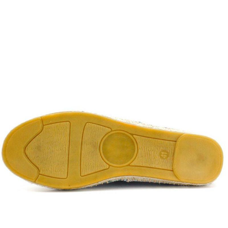 Neuer Herren Nationalstil Atmungsaktiv Schnürer Lässige Canvas Hanf-Innensohle Fischer Leichte Schuhe Herren Espadrille Flats Schuhe Sneakerser