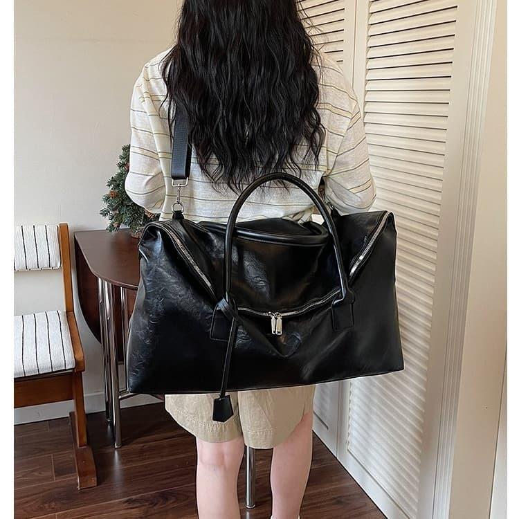 Soft Leather Large Capacity Tote Bag Crossbody Handbag
