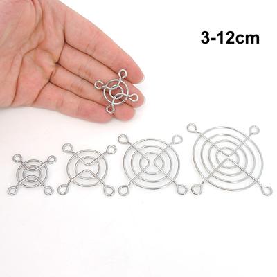 2 STÜCKE 3 cm 4 cm 8 cm 12 cm DC-Lüfterschutz Metallgitter Computer-Metallabdeckungsnetz für Lüfter 30 mm 40 mm 50 mm 60 mm 70 mm 80 mm 120 mm