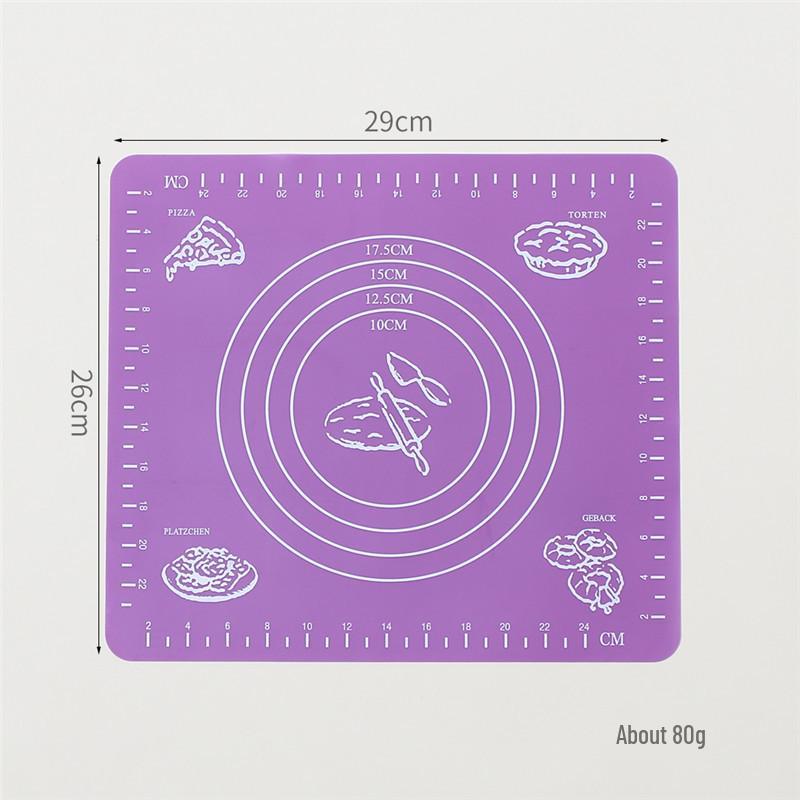 Silicone Kneading & Baking Mat - Heat-Resistant, Thick, Ideal for Dough, Noodles & Cutting