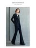 Elegant Spring & Autumn Chinese Buckle Suit Set for Women with Micro Flare Pants