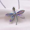 1Pc Personality Minimalism Dragonfly Pendant Necklace Metal Stainless Steel Charms Necklace Real Gold Plated For Women Jewelry