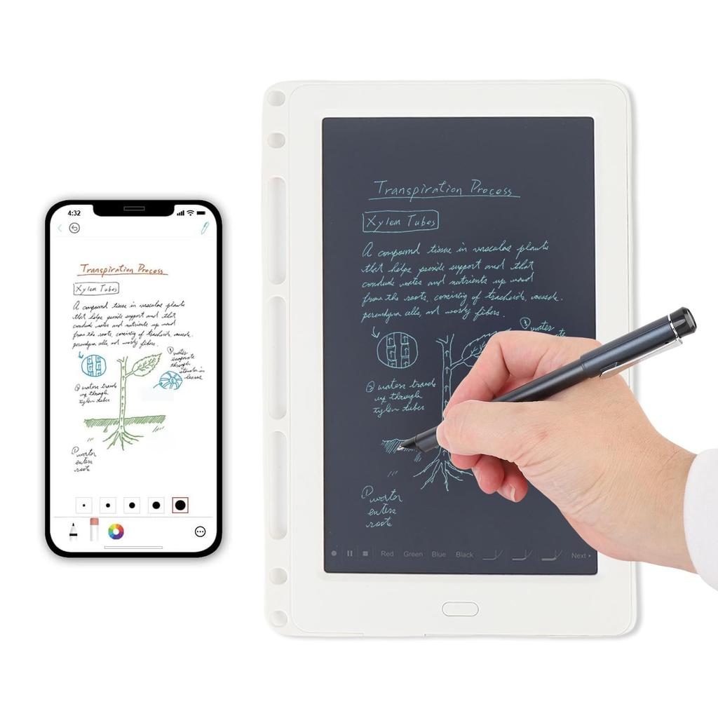 Digital Notebook with Bluetooth Paper Electronic Writing OCR Offline Synchronization Writing Board 2-in-1 Pen, Tablet, Pad, Recognition, Storage,
