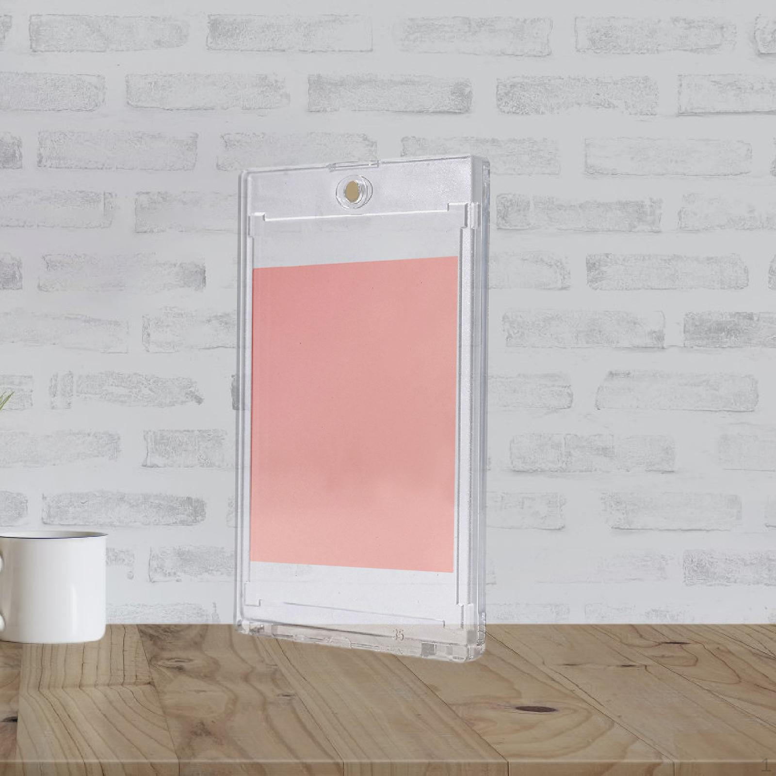 

Держатель для карточек, коллекционные подарочные карты, протекторы, твердый чехол для дома, семьи, друзей, бейсбола Gold Magnetic