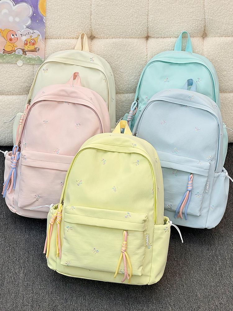 Schoolbag New Small Fresh Casual Backpack Girls, Junior High School Students, Student School Bag Travel Lightweight Small Backpack