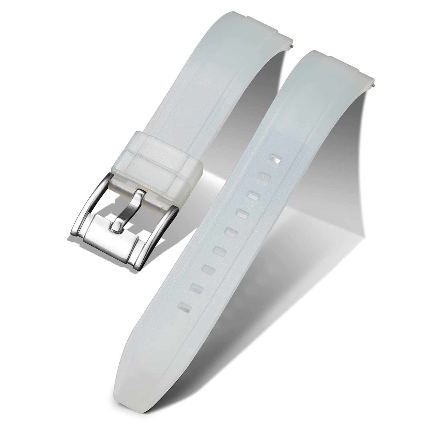 

[BINLUN] Быстросъемный силиконовый ремешок для часов, Запасной резиновый ремешок для часов 18мм 19мм 20мм 21мм 18mm