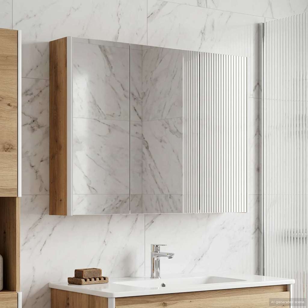 Bathroom Mirror Cabinet Craftsmanship Oak