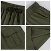 Men's Color Cargo Shorts with Elastic Waist and Drawstring - Multi-Pocket Lightweight Comfortable for Summer Casual