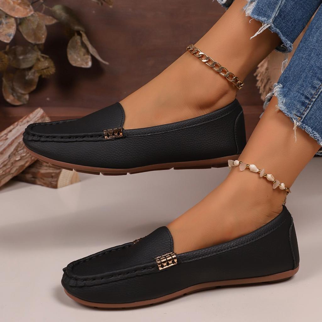 Damen Loafer Leichte Schuhe für Damen Bequeme Freizeit-Sneaker Zum Hineinschlüpfen Ballerinas Damen