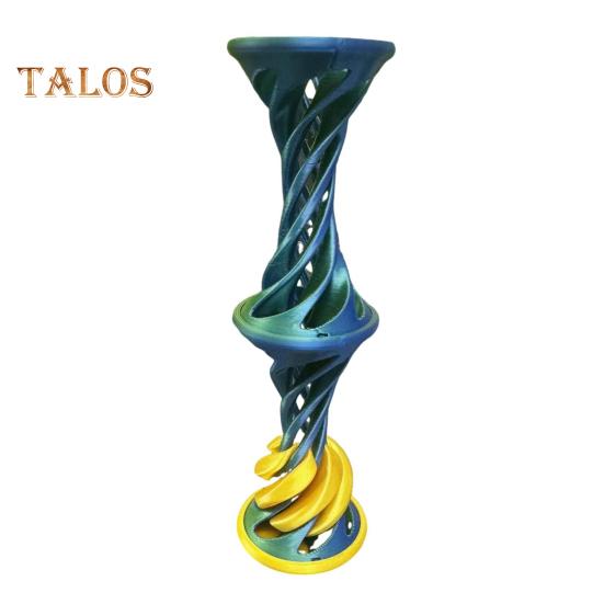 

3D-друкована спіральна іграшка з запускаючою кулькою. Неможлива піраміда. Прохідна скульптура. Вихрова нитка. Ілюзія. Зняття стресу. Діти. Дорослі. Міні-спіраль. синій