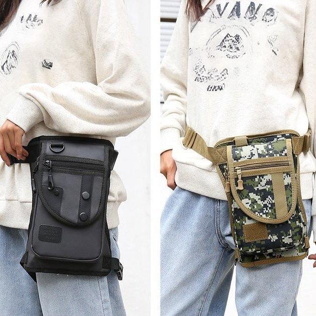 Outdoor Travel Waist and Leg Bag for Men and Women, Cycling Tactical Multifunctional Trendy Sports Waist Bag, Fishing Gear Bag