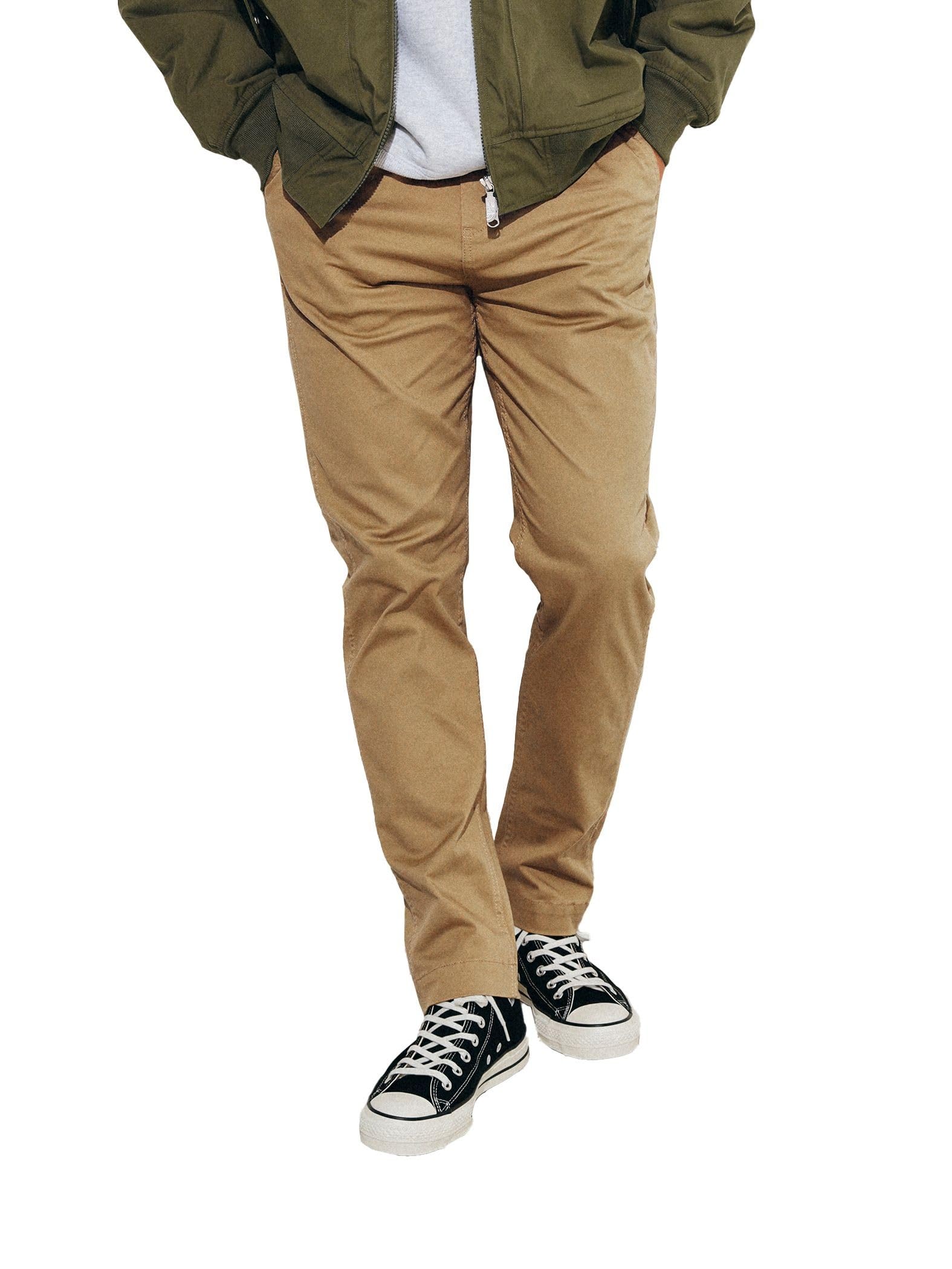 

100 Famous Pants Stretch Tapered Chino BEIGE M 11231173803 [BEAMS] Men s бежевий