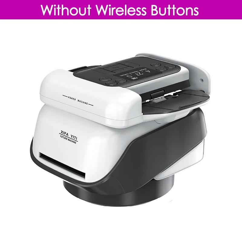 

Автоматична машина для тасування та роздачі карт з обертанням на 360° 2 в 1 Інструмент для тасування та роздачі гральних карт Домашні ігри для вечірок Покерний пристрій as shown