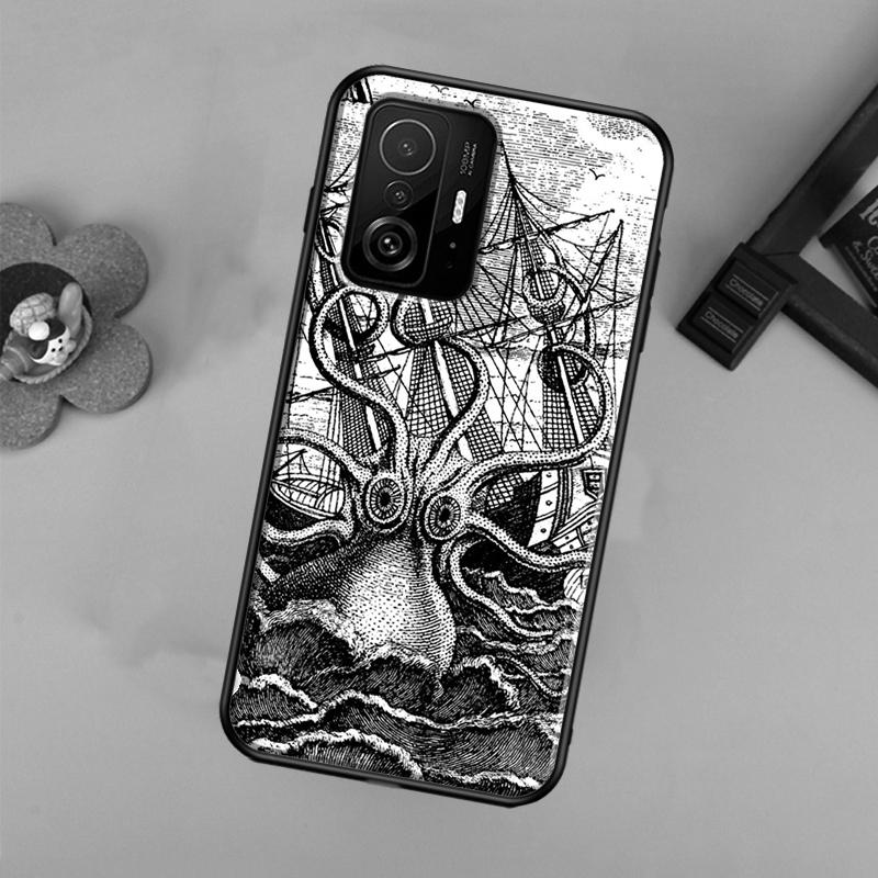 Marine Life Ocean Octopus Case For Xiaomi POCO X7 X6 X5 X3 Pro F3 F5 F6 M6 Pro 13 14 Ultra 11T 12T 13T 14T Pro Cover