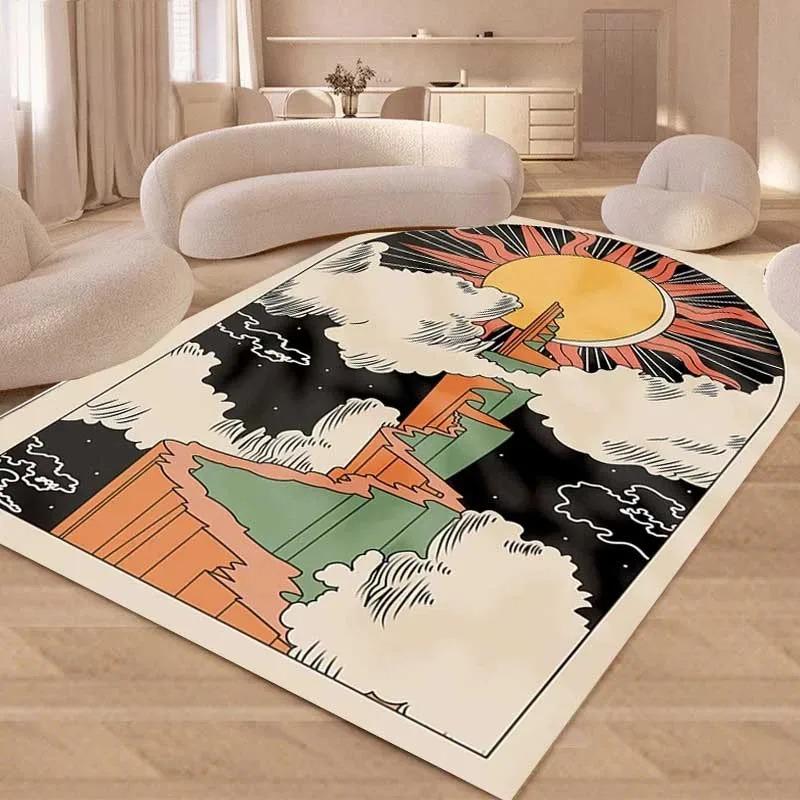 

Creative Cartoon Plush Rug Soft Living Room Carpet Large Area Bedroom Mat for Coffee Tables and Bedside 50x80cm