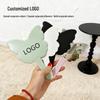 Irregular Cute Butterfly Handle Handheld Makeup Mirror: Portable Gift for Girls' Bags