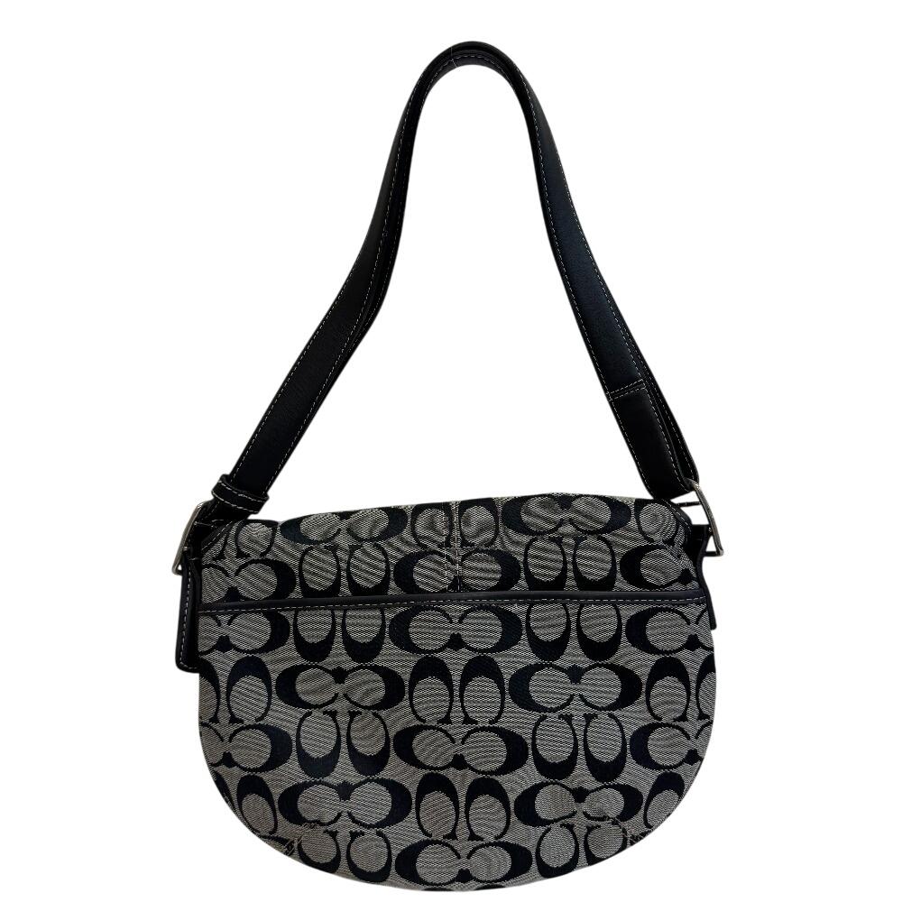 COACH 6842 Crossbody, one belt Signature canvas Shoulder Bag black canvas Used