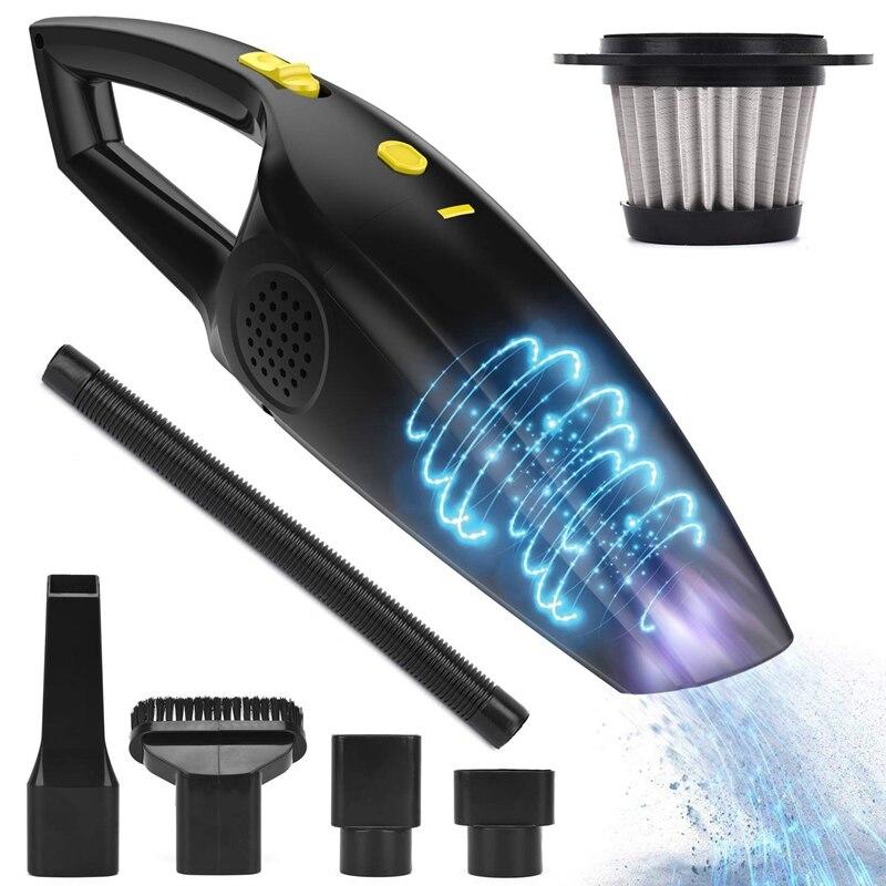 Rechargeable Wireless Handheld Vacuum Cleaner, Powerful Car Vacuum Cleaner, Portable Vacuum Cleaner with 2200 mAh Lithium Battery for Cars and Home |
