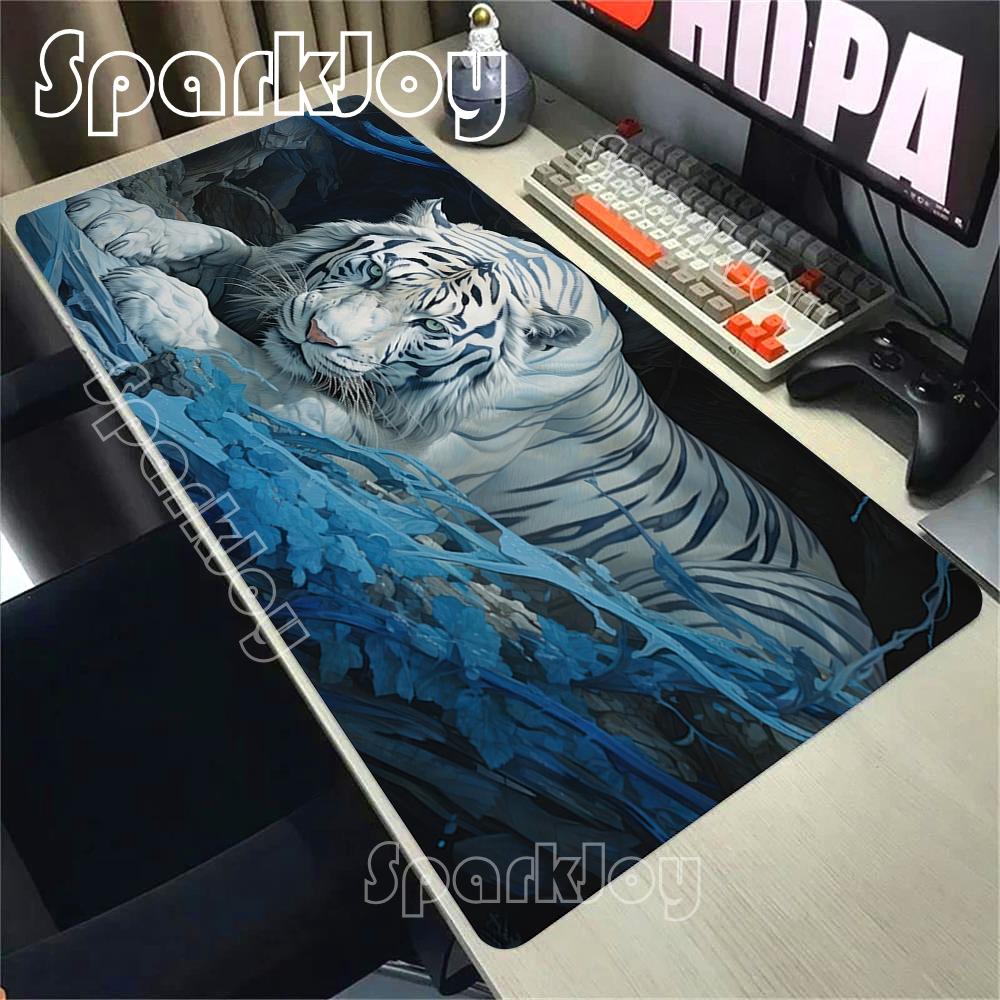 Animal Tiger Speed Mousepad Premium Locking Edge Mouse Mat Office Game NonSlip Bottom Mouse Pad Computer Keyboard Desk Mats