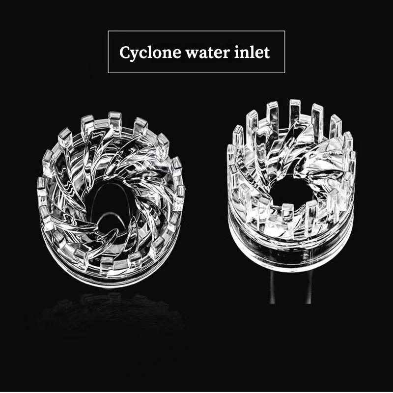 Acrylic Oil Skimmer Aquarium Filter Degreasing Film Float Inlet Outlet Pipe Remove Oil Slick Basket For Shrimp Fish Tank Filter