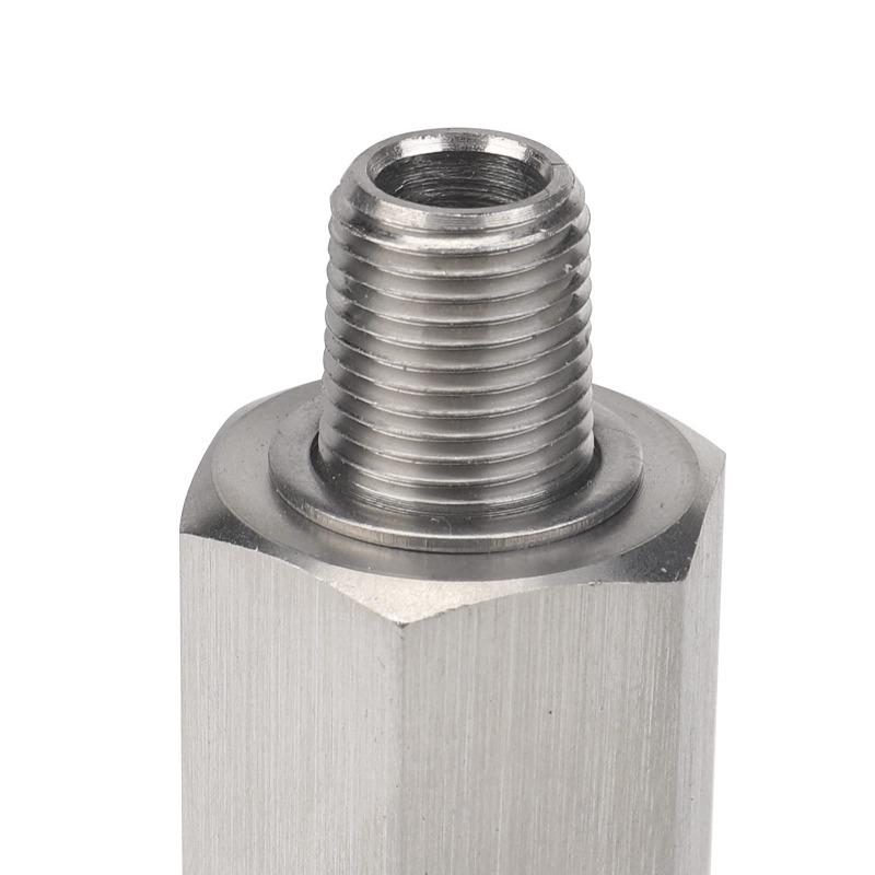 1/8NPT for M10X1 with Side Hole Car Fuel Pressure Sensor Tee Adapter Feed Line Gauge T Port Fitting -Male Female