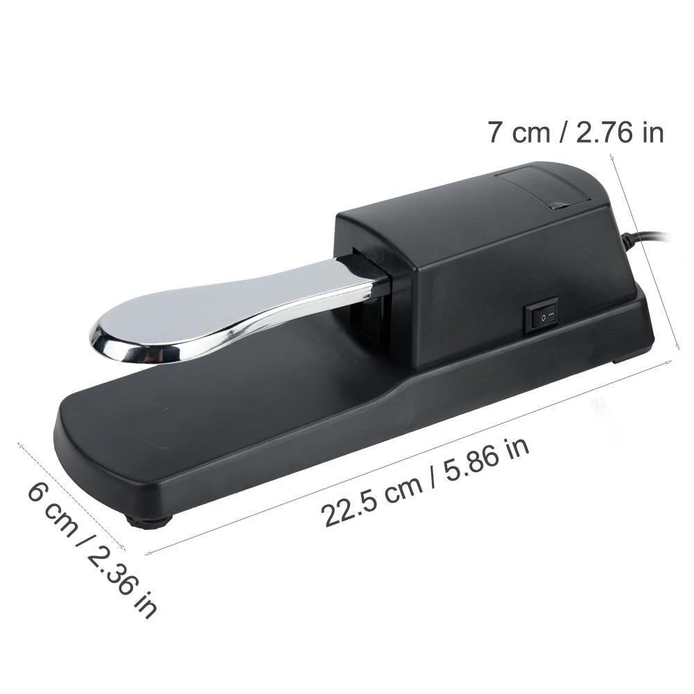 

Universal Portable Electronic Keyboard Sustain Pedal for Digital Piano Instrument Accessory чёрный