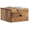 Wall Mounted Nightstand Reclaimed Wood Look 34.5 x 33 x 20 cm