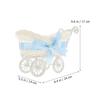Party Woven Baskets Woven Flower Rattan Candy Basket Baby Stroller Basket Baby Shower Carriage Stroller Centerpiece Stroller Carriage Centerpiece